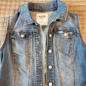 Mossimo cropped Denim Vest